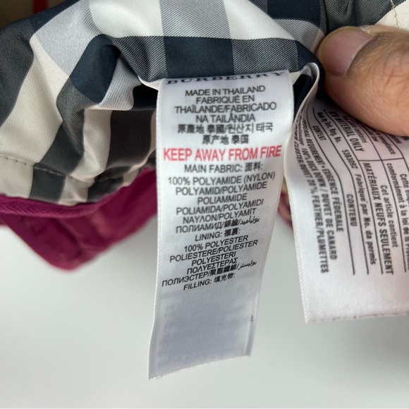 Burberry Kids' Quilted Convertibe Jacket Vest in Rich Burgundy - Picture 5 of 7